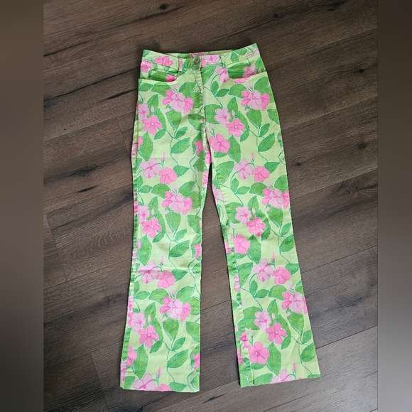 Lilly Pulitzer RARE Lilly Capri in Mandevilla floral - Picture 3 of 7